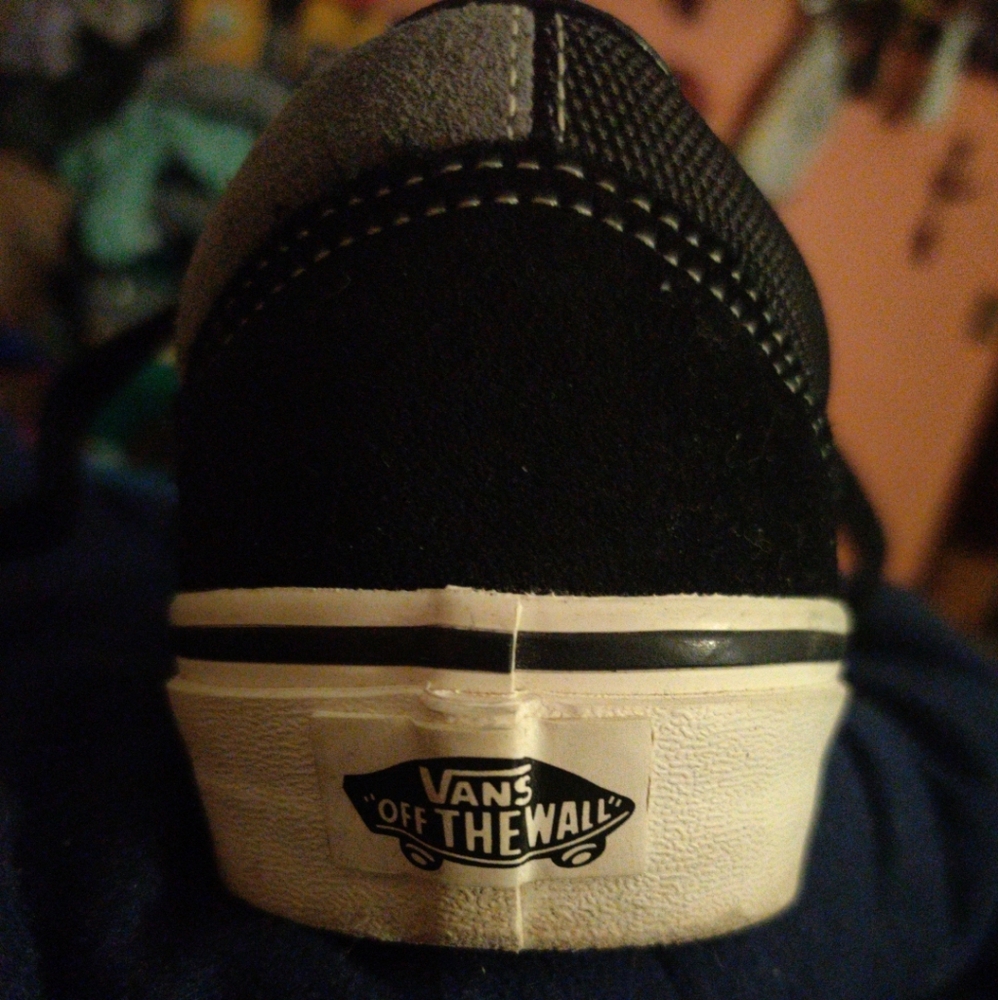USM-7.5/Wm-9 Vans Old Skool Cordura Black Frost Gray Suede Unisex Skate Sneakers - Picture 4 of 6